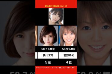 釈由美子に似てるAV女優ベスト10 【AI解析】
