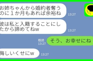【LINE】入籍当日に婚約者を奪った妹から結婚宣言「彼は私と入籍することにしたからw」私「そう、幸せにね」→豪華ハワイ挙式を狙っていた妹の目論見を打ち砕いたら…www