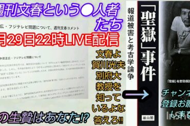 【文春捏造】週刊文春という●人者～次の生贄はあなた⁉️LIVE裁判可視化 #私たちの存在を消さないで #週刊文春 #中居正広 #フジテレビ #聖嶽洞穴捏造事件 #賀川光夫 #捏造
