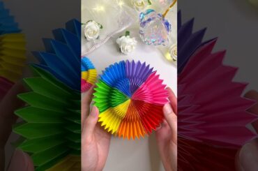 何これすごい！くるくる回して遊べる折り紙 万華鏡の折り方 Origami Kaleidoscope 매직써클 종이접 #shorts #折り紙 #origami #papercraft #종이접기