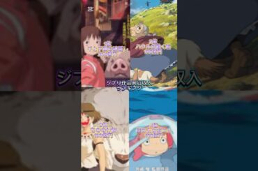 ジブリ作品興行収入ランキング#ジブリ #shorts