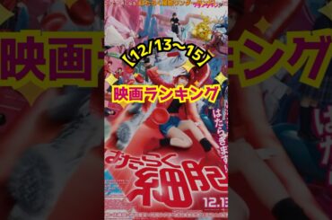【12/13〜12/15】映画ランキング｜『はたらく細胞』が初登場１位！ #shorts #映画 #ランキング #はたらく細胞 #佐藤健 #永野芽郁 #モアナと伝説の海 #ドクターX
