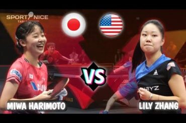 Wow🔴Miwa Harimoto🇯🇵 vs 🇺🇸Lily Zhang SingaporeSmash Highlights
