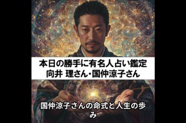 勝手に有名人占い鑑定！（向井 理さん・国仲涼子さん）