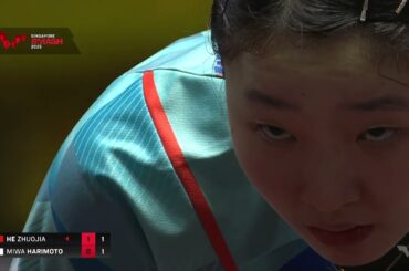 FULL MATCH | He Zhuojia vs Miwa Harimoto | WS R32 | #SingaporeSmash 2025