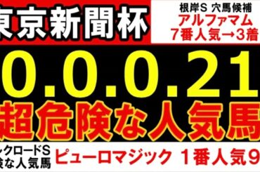 東京新聞杯2025 【0-0-0-21】ヤバいヤバい！あの人気馬 絶望的・・・ （シルクロードＳ 日経新春杯 中山金杯 ホープフルＳ 阪神ＪＦ  危険な人気馬  的中！）