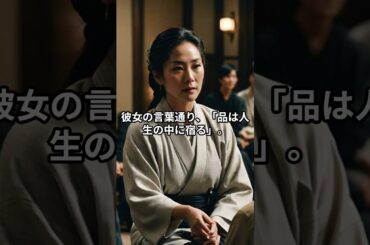 八千草薫：「品は人生の中に宿る」＠AIおばあちゃん、ChatGPT、VrewなどAIだけで何処まで行けるかやってみる #ショート #名言 #歴史 #雑学 ＃自己啓発