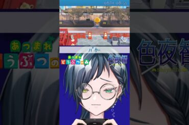 【切り抜き/あつ森】本物のティラノサウルスの横でかわいいね【色夜智/Vtuber】#shorts