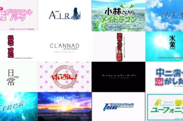 京都アニメーション作品のopまとめ！