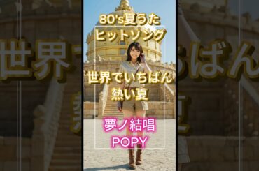 【歌詞】世界でいちばん熱い夏 / PRINCESS PRINCESS【夢ノ結唱 POPY】【Synthesizer V】【ショート】#synthesizerv #プリプリ  #昭和の名曲