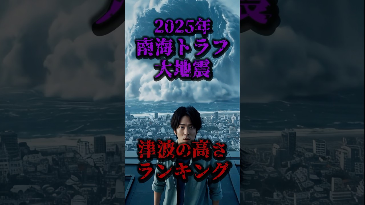 2025年南海トラフ地震、津波の高さランキング #南海トラフ地震 #地震 #津波 #都市伝説 #東日本大震災 2025年南海トラフ地震、津波の高さランキング #南海トラフ地震 #地震 #津波 #都市伝説 #東日本大震災