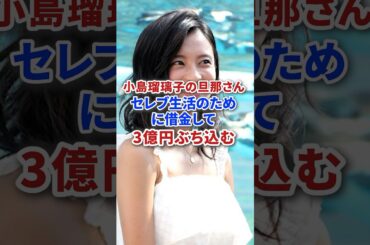 小島瑠璃子の旦那さんセレブ生活のために借金して3億円ぶち込む #shorts #芸能 #芸能人 #アイドル #ニュース