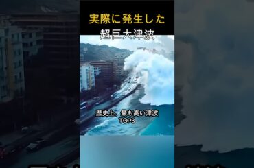 実際に発生した巨大津波トップ3