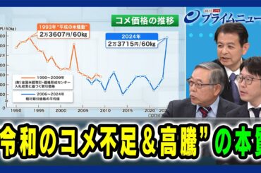 【減反政策と戸別所得保障制度】“令和のコメ不足＆高騰”の本質 決断の背景 宮下一郎×山下一仁×稲村政崇 2025/2/20放送＜後編＞