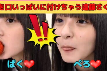 【遠藤さくら】汁を口いっぱいに付けて汚れちゃう遠藤さくら/文字起こし（乃木坂46・のぎおび）