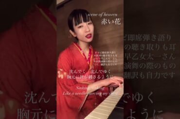 #歌ってみた #ファーストテイク #1発録り #cover #歌うま #firsttake #カバー #弾き語り　#ピアノ　#耳コピ　#耳コピアノ  #赤い花　#sceneofheaven #着物