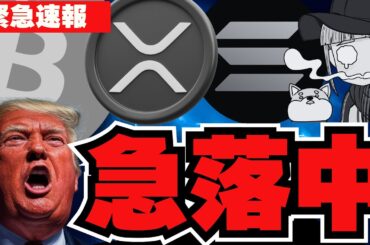 【緊急】急落！仮想通貨バブルは終わり？／ビットコイン・州の準備金が否決！完全な逆風／アルトコイン大暴落。。