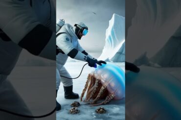 🔵 High-Tech Arctic Rescue! Healing a Giant Jellyfish with Blue Laser ❄️🌊