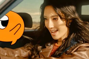 菜々緒、L’Arc-en-Ciel「Driver’s High」を口ずさみ爆走／カーセンサー CM