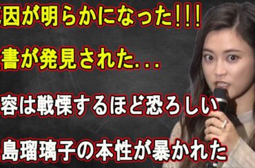 死因が明らかになった!!遺書が発見された...内容は戦慄するほど恐ろしい!!!小島瑠璃子の本性が暴かれた