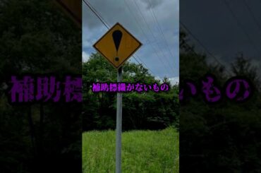 道路にこの看板があったらすぐ逃げろ！#shorts #怖い話 #心霊 #都市伝説