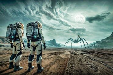 【映画紹介】採掘船が異星に墜落し、巨大なクモのような獰猛な生物と戦いながら生き残る二人の生存者がいる。