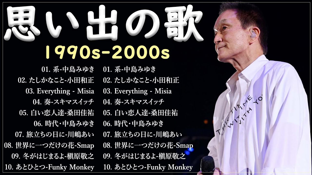 40代から50代が聴きたい懐メロ30選 ️🎶 懐かしの j pop 90年代 2000年代 ✨J Pop 90 メドレー 💖 竹内まりや, スピッツ, 宇多田ヒカル, ZARD, MISIA L53 40代から50代が聴きたい懐メロ30選 ️🎶 懐かしの j pop 90年代 2000年代 ✨J Pop 90 メドレー 💖 竹内まりや, スピッツ, 宇多田ヒカル, ZARD, MISIA L53