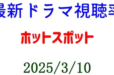 ホットスポット 驚異的視聴率アップ！視聴率速報☆2025年3月10日付