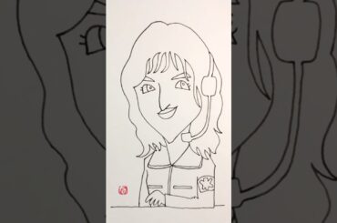 【 #一発描き 】#清野菜名 さんを描いてみた  #119エマージェンシーコール #似顔絵の描き方