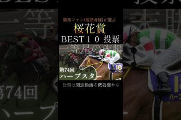 競馬ファン(視聴者様)が選ぶ『桜花賞』BEST10　投票はリンクから #競馬 #ランキング #shorts  #人気投票