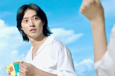 山崎賢人、新木優子のホタテ使いに笑いをこらえて平静顔／湖池屋プライドポテト CM＋インタビュー＋メイキング