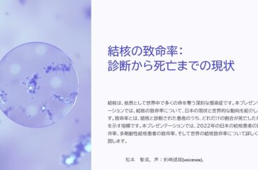 「結核再考：治る病気の誤解を超えて」