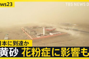 黄砂 日本に到達か…花粉症に影響も　13日は気温急上昇で東京都心は23℃予想【news23】｜TBS NEWS DIG