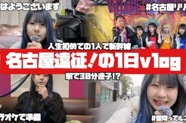 【アイドルVlog】名古屋遠征の日の1日Vlog❕人生初めての1人で新幹線🚄／ほのぼの編集【のえのん】