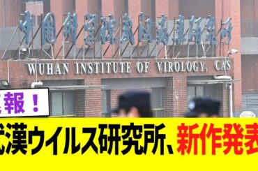 【速報】武漢ウイルス研究所、新作発表。