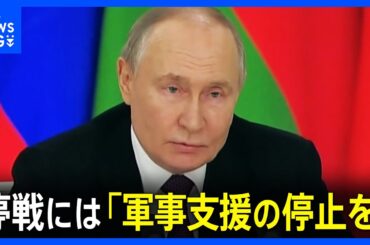 プーチン大統領、ロシアとウクライナの一時停戦案に「欧米によるウクライナへの軍事支援の停止」などを条件に｜TBS NEWS DIG