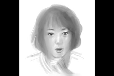 若村麻由美さんを描いてみました！