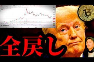 【米仮想通貨株暴落】ビットコインは77000ドル台に。トランプ選挙前まで全戻し。アルトの未来は