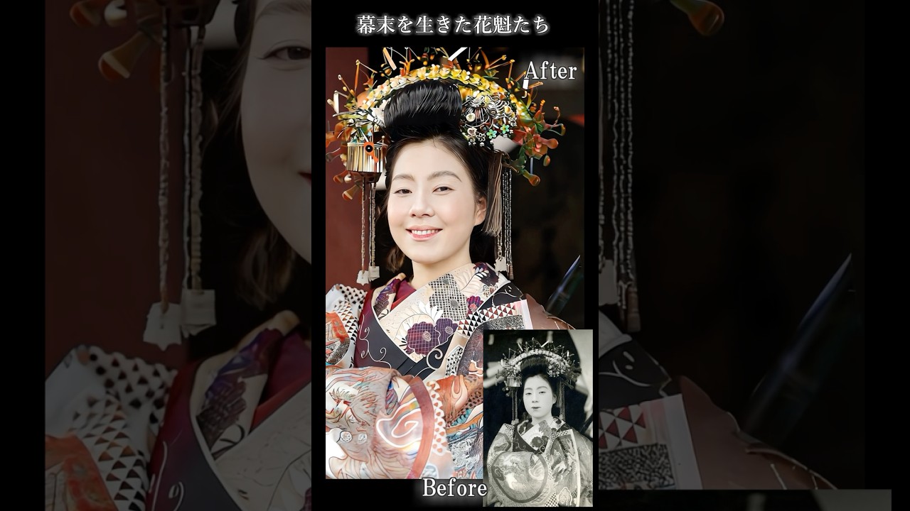 幕末を生きた花魁たちを映像化part2 #感動 #歴史 #shorts