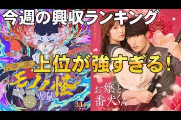 今週は新作ラッシュ！【俺的映画速報Vol.312】【お嬢と番犬くん 興収 興行収入 興収ランキング 劇場版モノノ怪 火鼠 少年と犬 悪い夏 白雪姫 教皇選挙 アカデミー賞 女神降臨 映画】