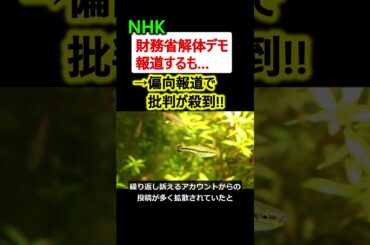 【は?】NHK、財務省解体デモを取り上げるも偏向報道→大炎上!!