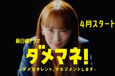 【新キャスト解禁✨️】新日曜ドラマ「ダメマネ！」川栄李奈×安田 顕×千葉雄大×吉瀬美智子