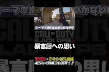 暴言厨ってどんな思いでゲームしてんだろう...？【CoDBO6/ハヤシン】#shorts