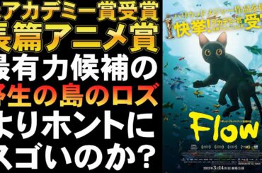 映画『Flow』擬人化なしの動物CGアニメが素晴らしい【アカデミー賞 アニメ アニメーション賞 映画レビュー 考察 興行収入 興収 filmarks ゴールデングローブ賞】
