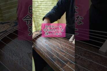 お箏で　令和のれいな　弾いてみた