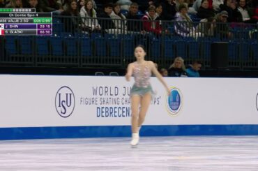 【世界ジュニアフィギュア選手権2025】女子総合2位！！　シン・ジア選手＜ノーカット＞