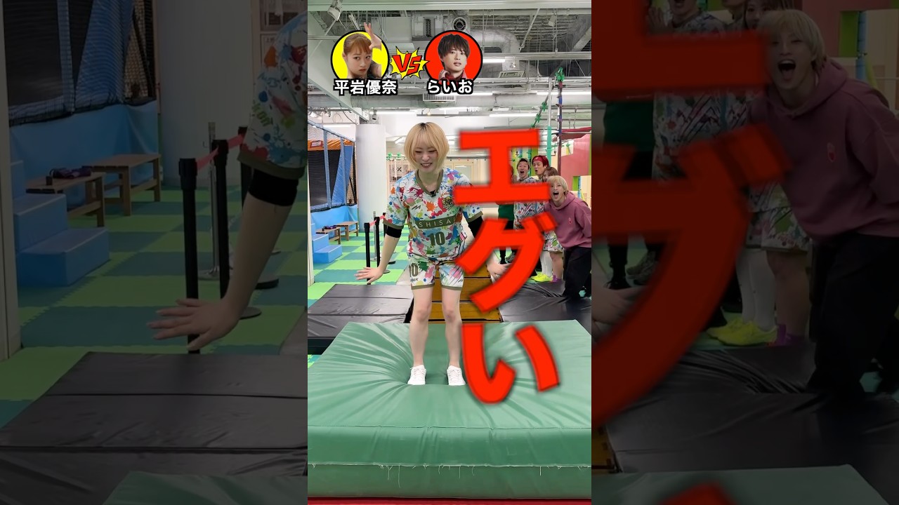 跳び箱でオリンピック選手に勝てww#shorts #ジャスティスター#平岩優奈