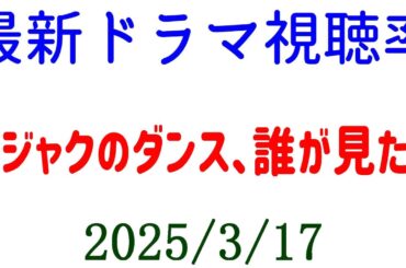 クジャクのダンス、誰が見た？！視聴率速報☆2025年3月17日付