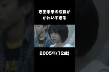 【衝撃】志田未来の成長過程がかわいすぎる！！ #shorts #芸能人 #成長記録