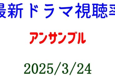 アンサンブル 視聴率下がって最終回終了！視聴率速報☆2025年3月24日付